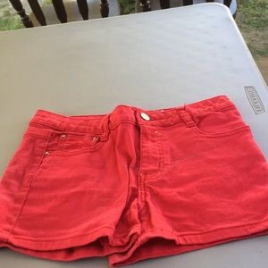 Red shorts